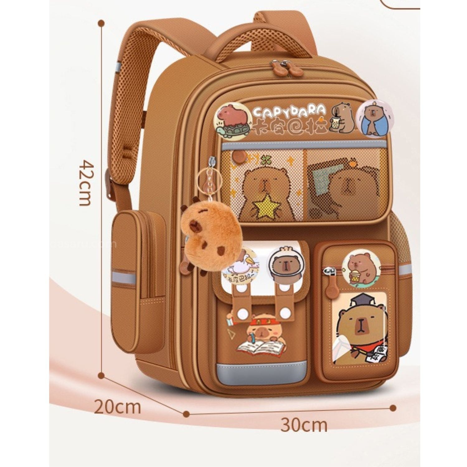 Mochila Capibara Tamaño Oficio – Calidad Premium