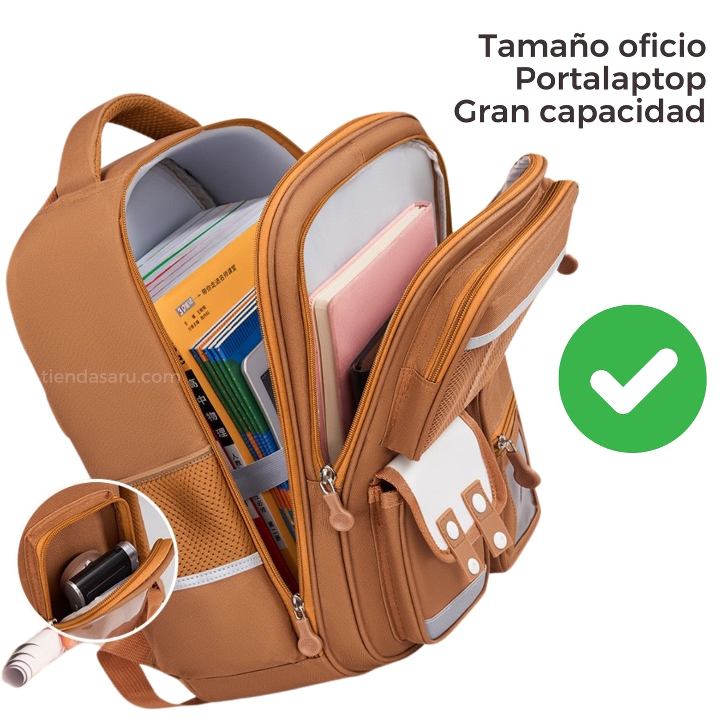 Mochila Capibara Tamaño Oficio – Calidad Premium