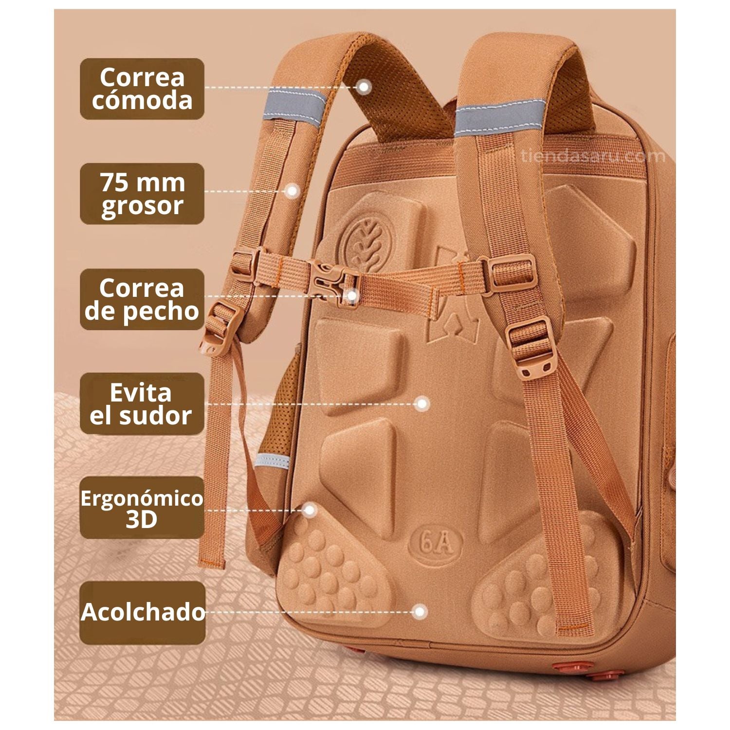 Mochila Capibara Tamaño Oficio – Calidad Premium