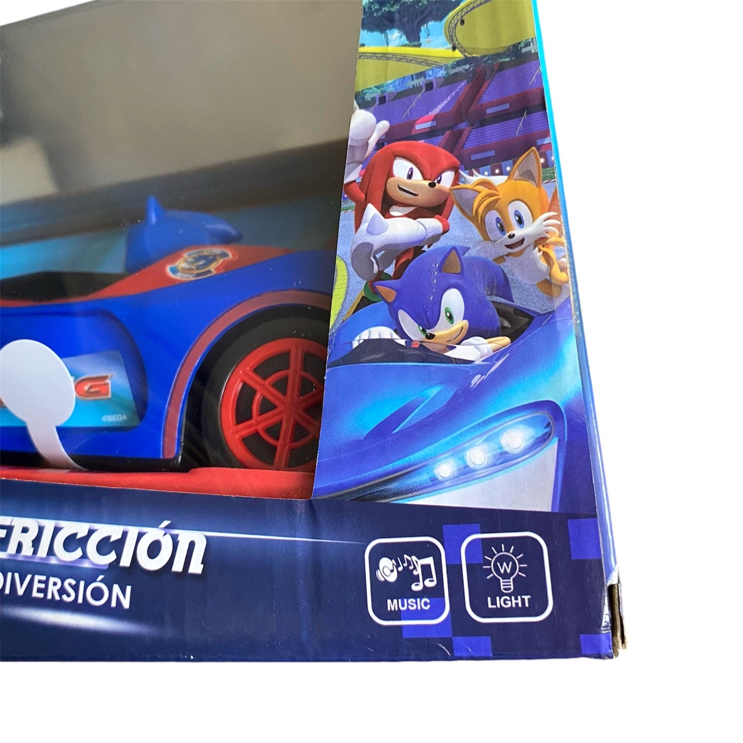 CARRO SONIC A FRICCIÓN CON LUCES Y SONIDO