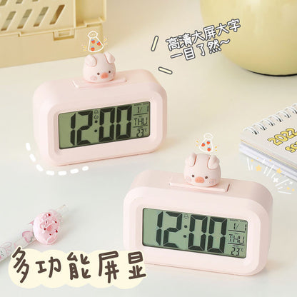 RELOJ DESPERTADOR CERDITO - ROSADO