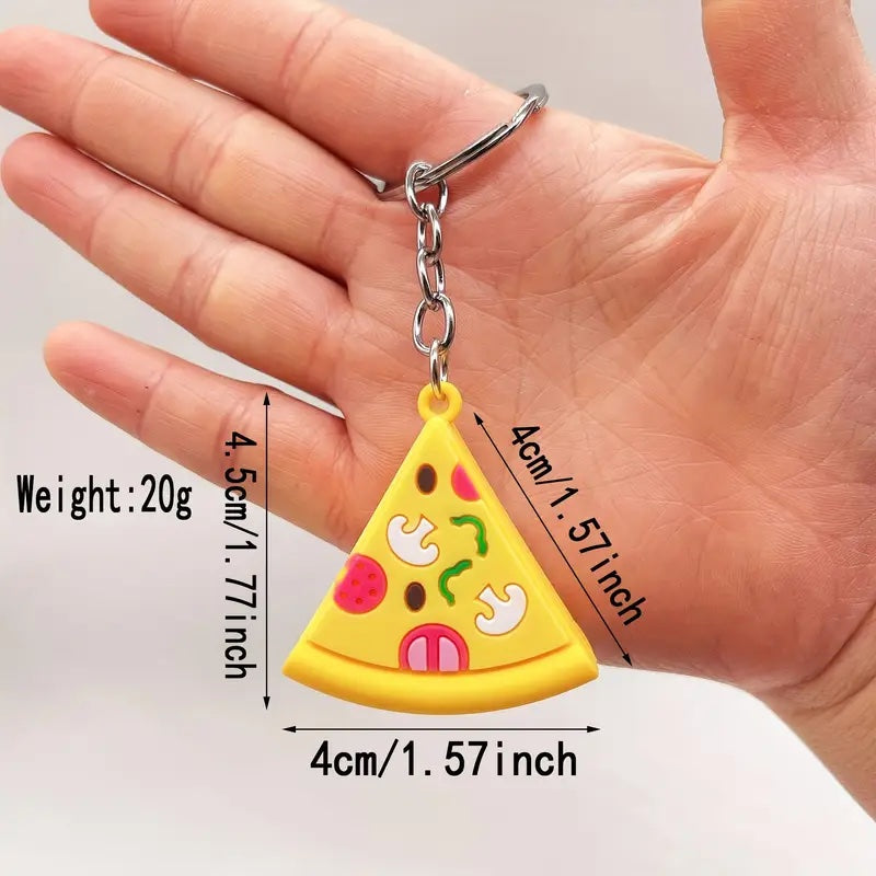 Pack de 12 Llaveros Comida Chatarra para Sorpresas de Cumpleaños