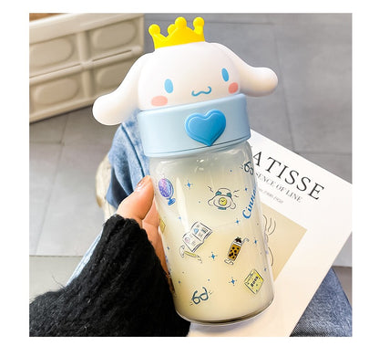 Botella de Vidrio Sanrio 3D Cinnamoroll – 360 ml