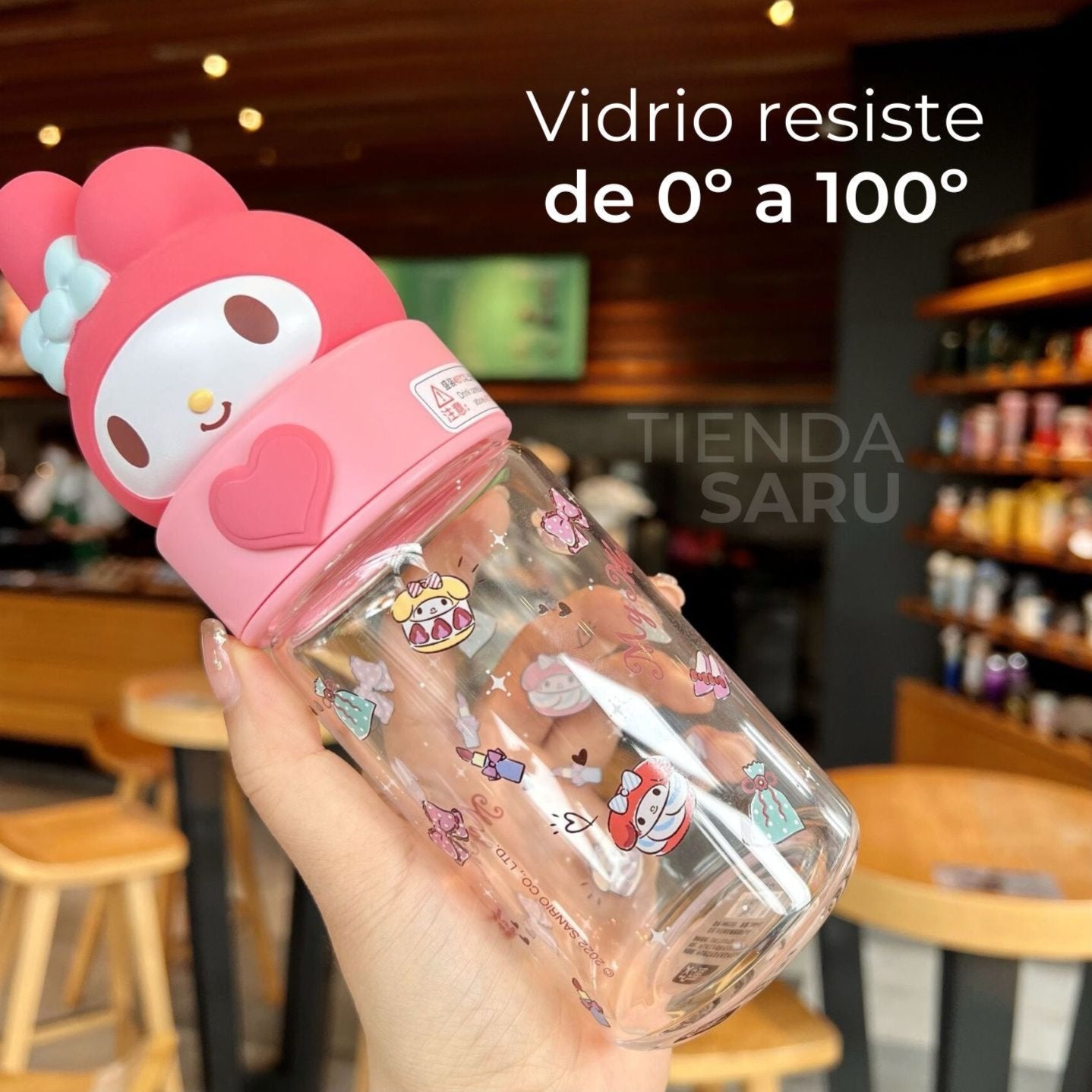 Botella de Vidrio Sanrio 360 ml - My Melody