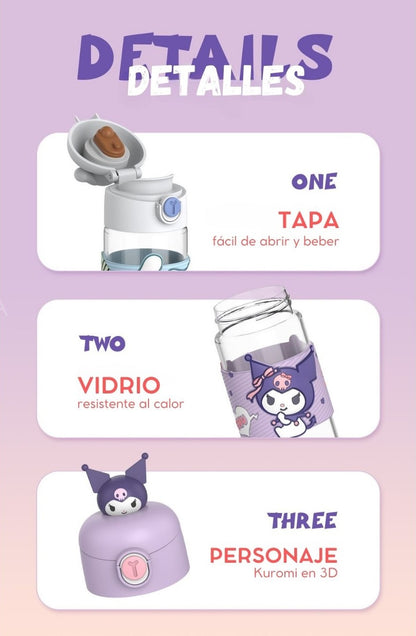 Tomatodo de Vidrio Pompompurin 330 ml – Sanrio