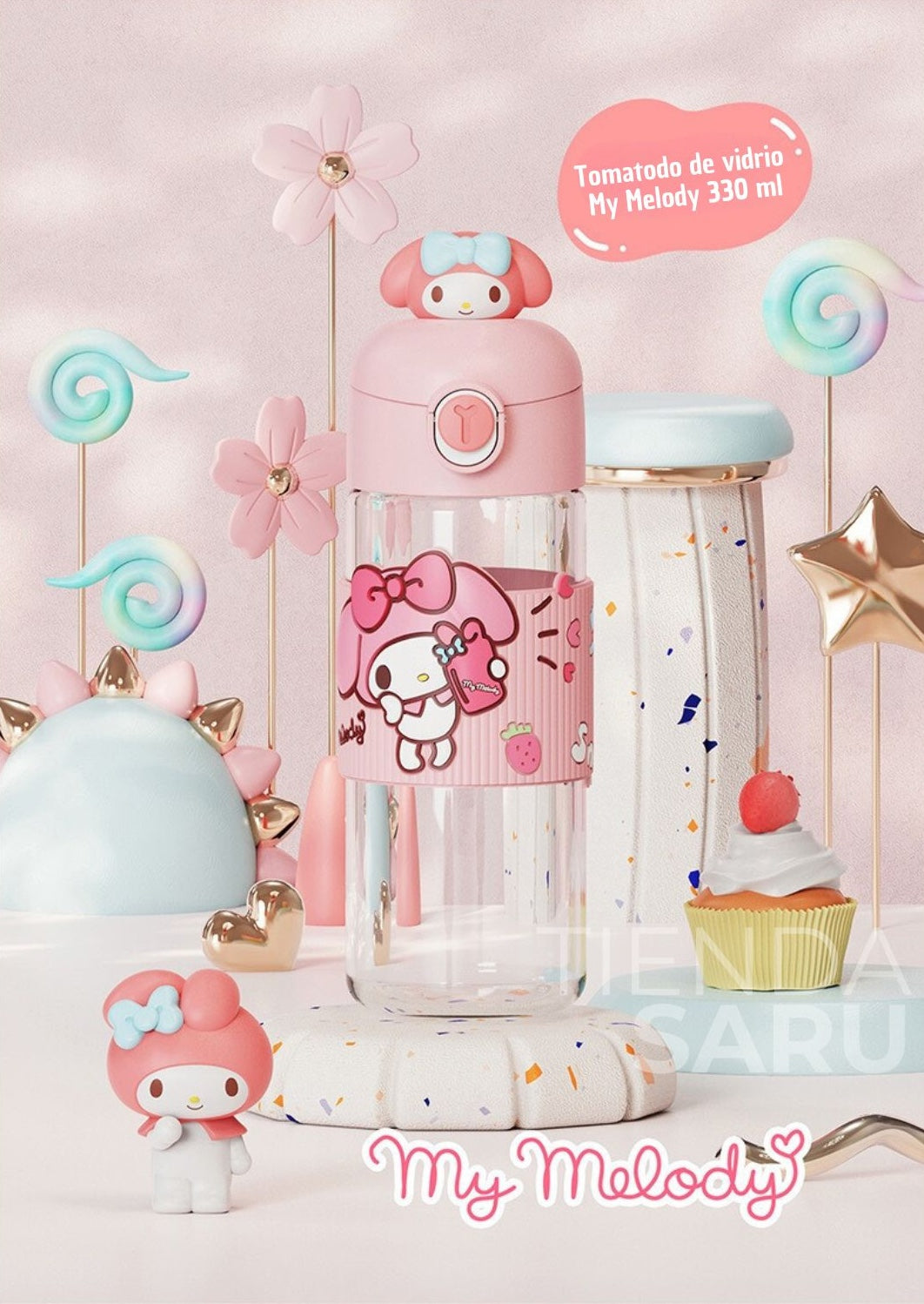 Tomatodo de Vidrio My Melody 330 ml – Sanrio