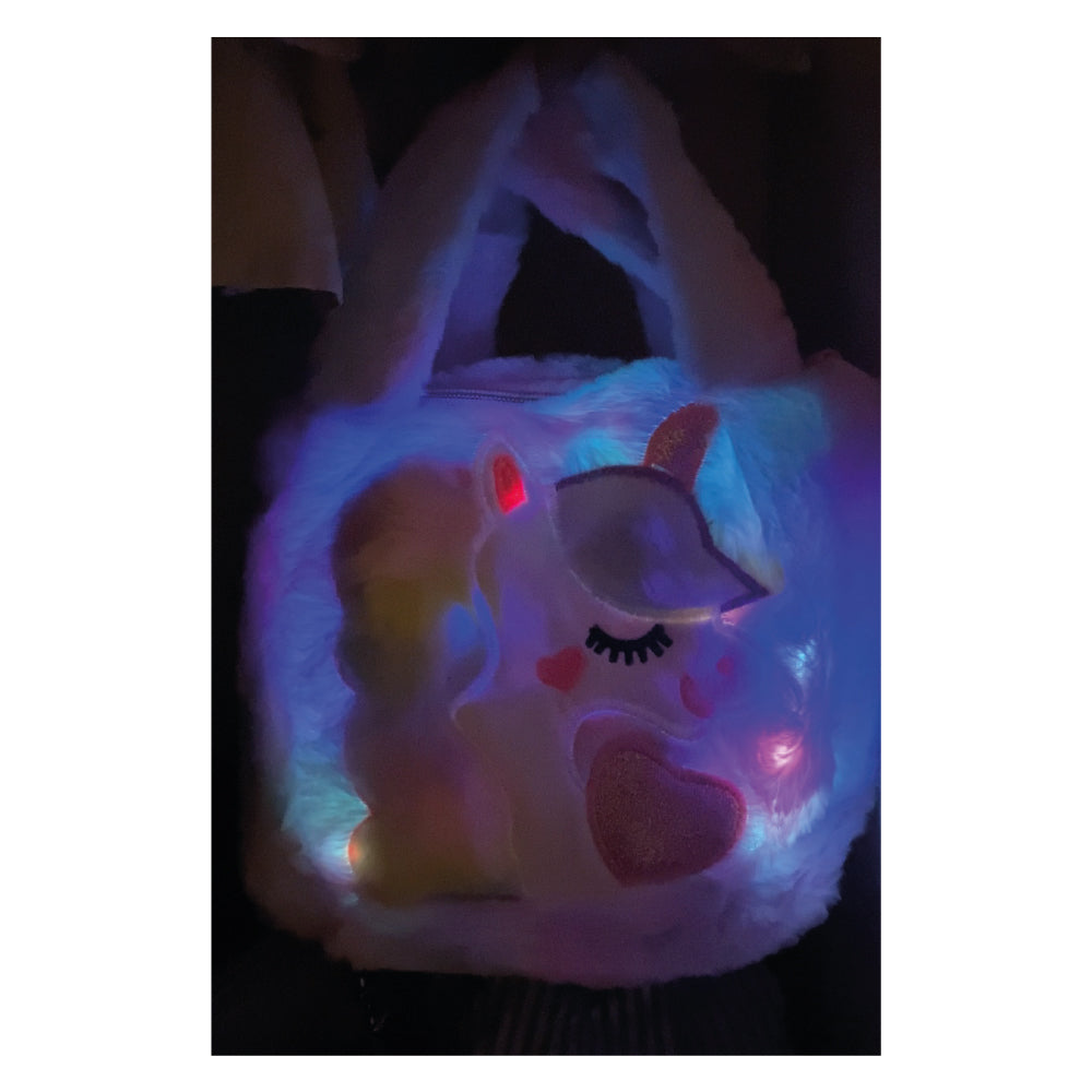 Cartera Unicornio con Luces LED para Niñas