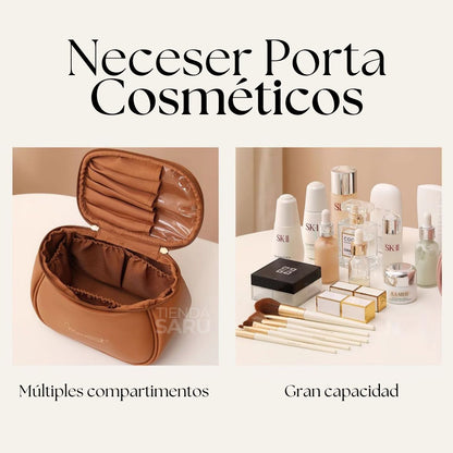 Neceser Porta Cosméticos de Cuero PU para Mujer