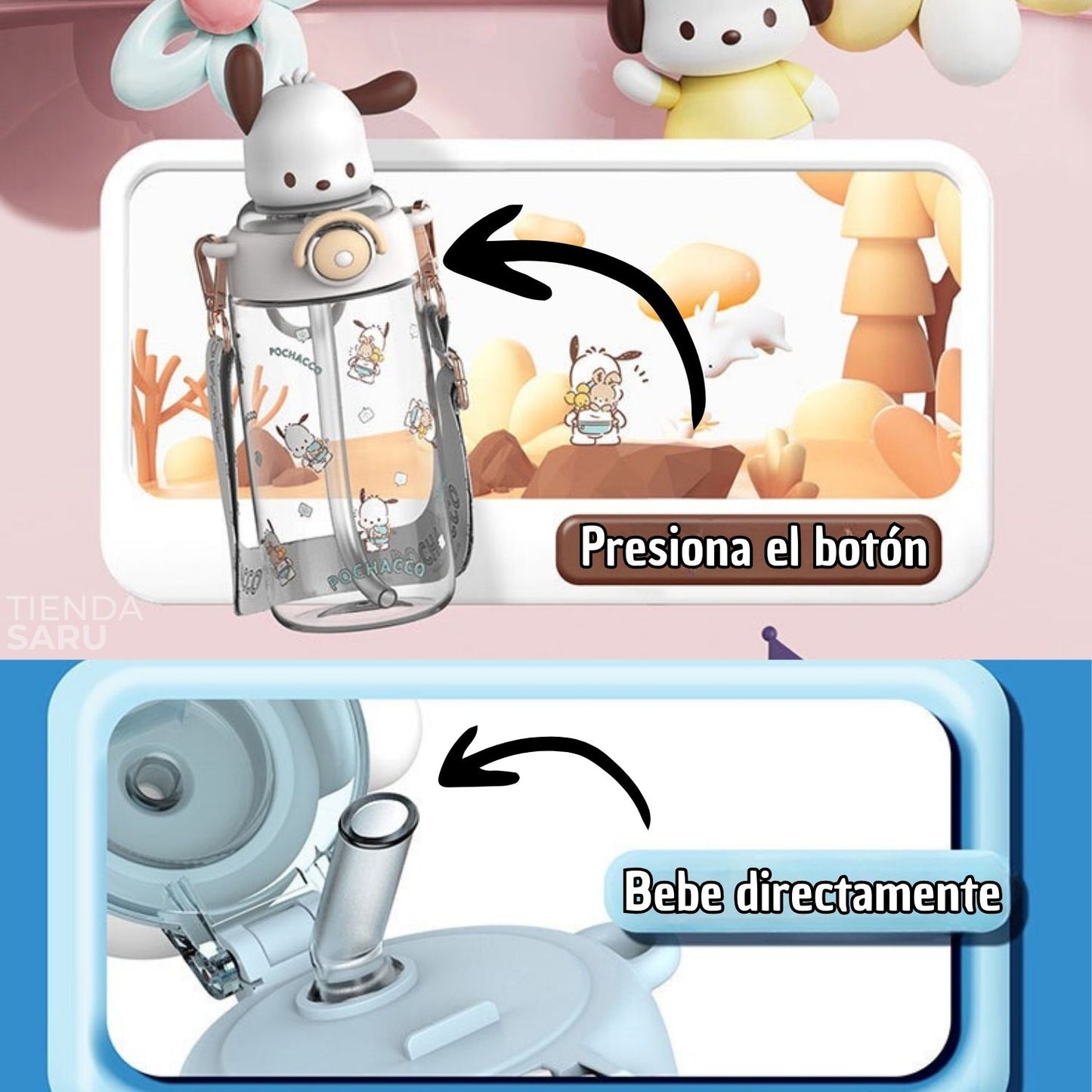 Tomatodo Pochacco 3D Tritán 650 ml – Sanrio