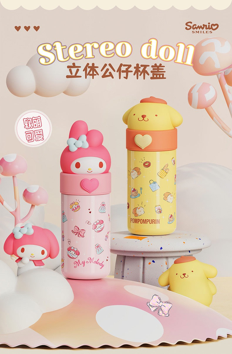 Termo de Acero Inoxidable Sanrio 3D Pompompurin – 350 ml