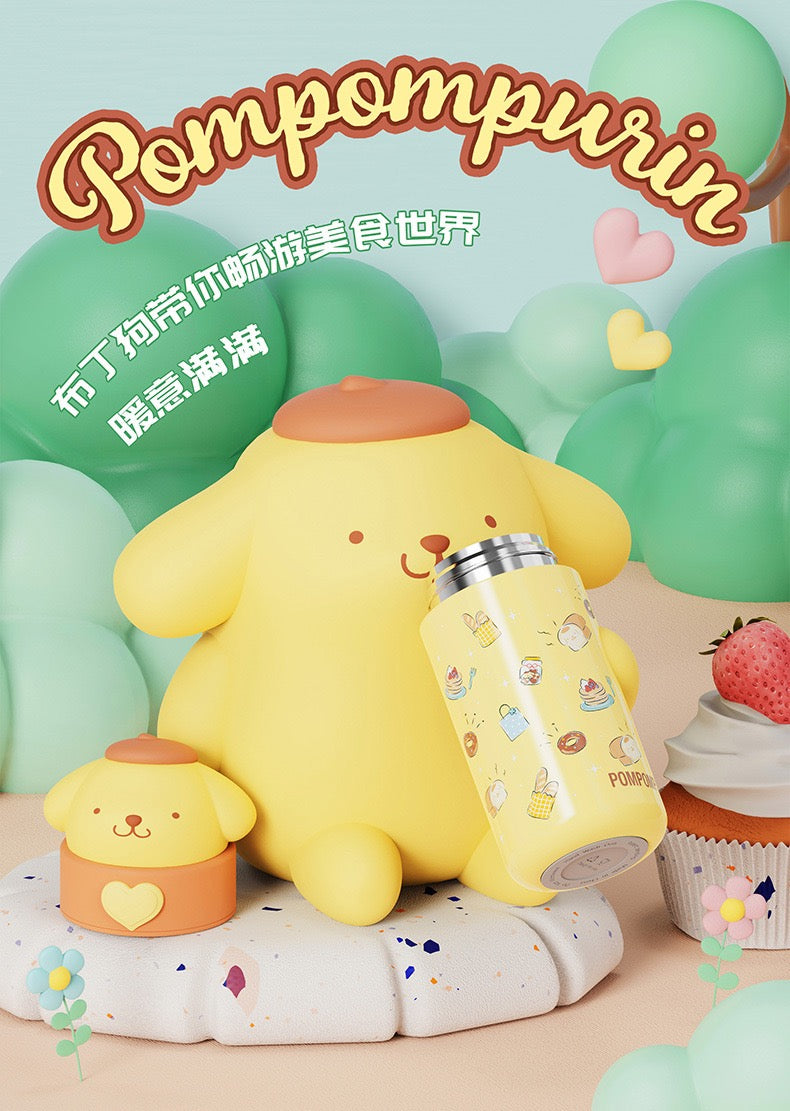 Termo de Acero Inoxidable Sanrio 3D Pompompurin – 350 ml