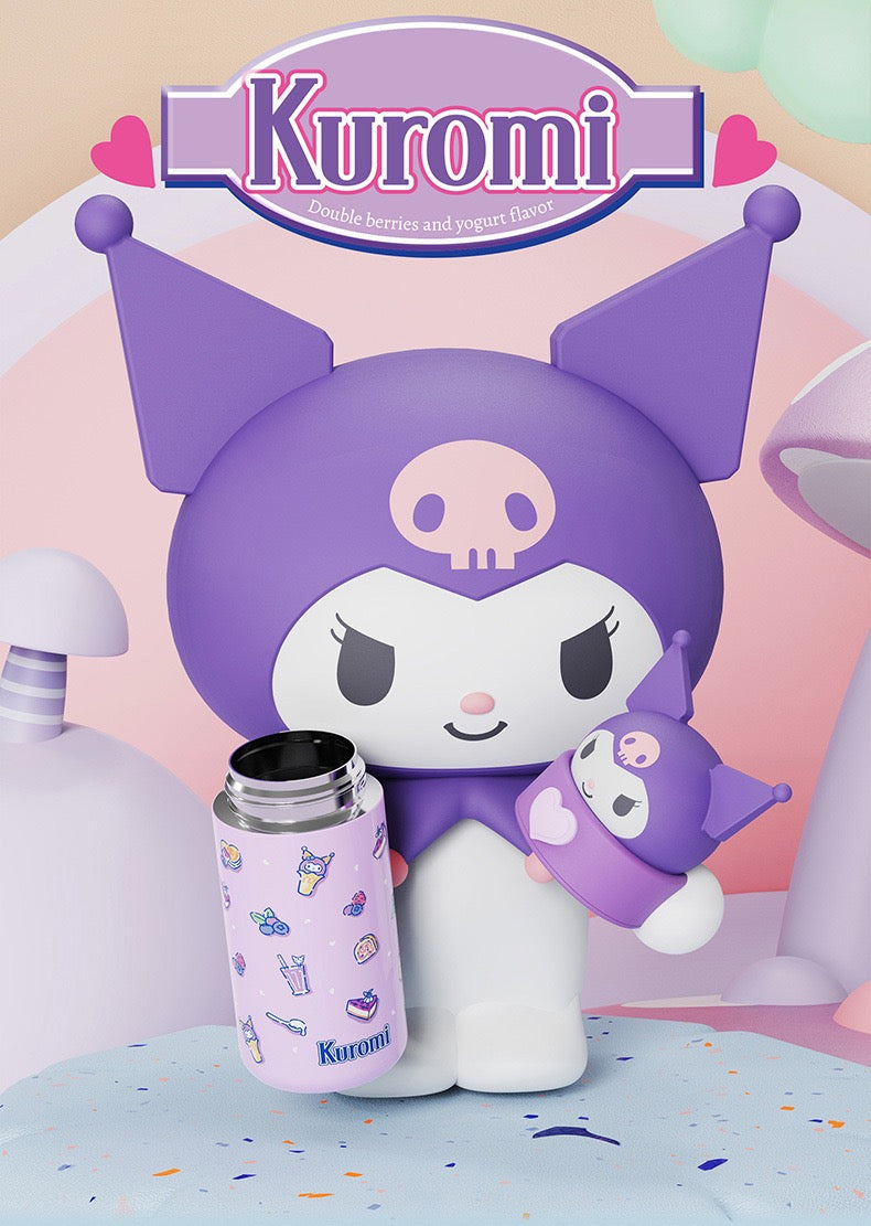 Termo Sanrio 3D Kuromi 350 ml - Acero Inoxidable 