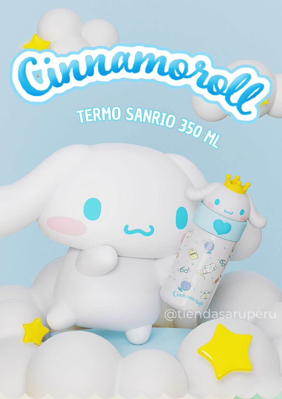 termo sanrio acero inoxidable 360 ml cinnamoroll