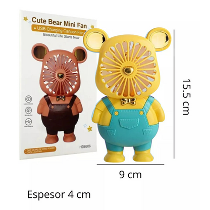 Mini Portable Bear Fan