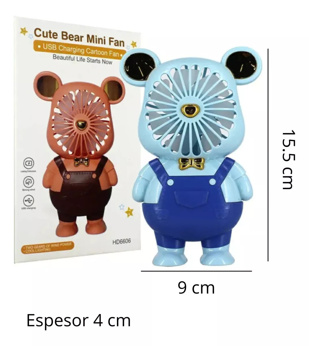 Mini Portable Bear Fan