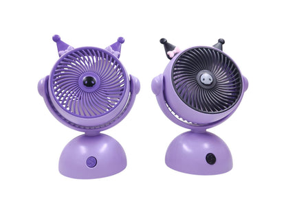 Mini Ventilador Portátil Giratorio Kuromi