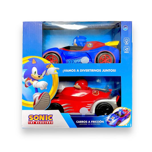 PACK X 2 CARRITOS A FRICCIÓN SONIC - SEGA