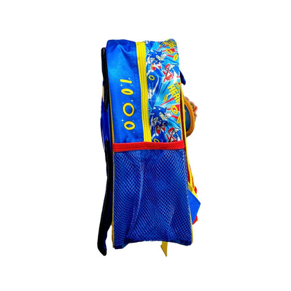 Mochila Sonic 3D con Capucha para Niño – Tamaño A4 | SCOOL