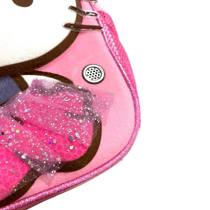 MOCHILA ESCOLAR HELLO KITTY TAMAÑO A4 CON LUCES Y SONIDO - ROSADO