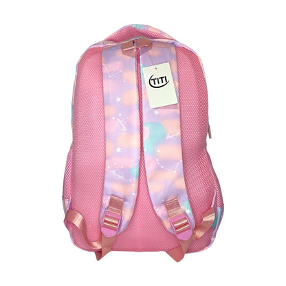 mochila coreana rosa