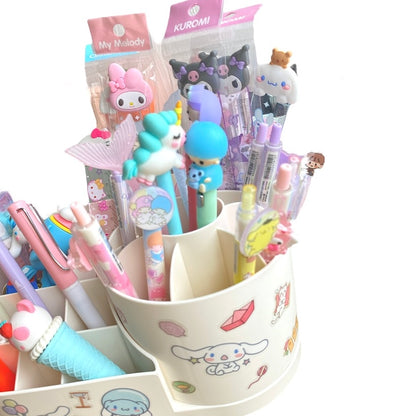 ORGANIZADOR DE ESCRITORIO GIRATORIO CINNAMOROLL - BLANCO