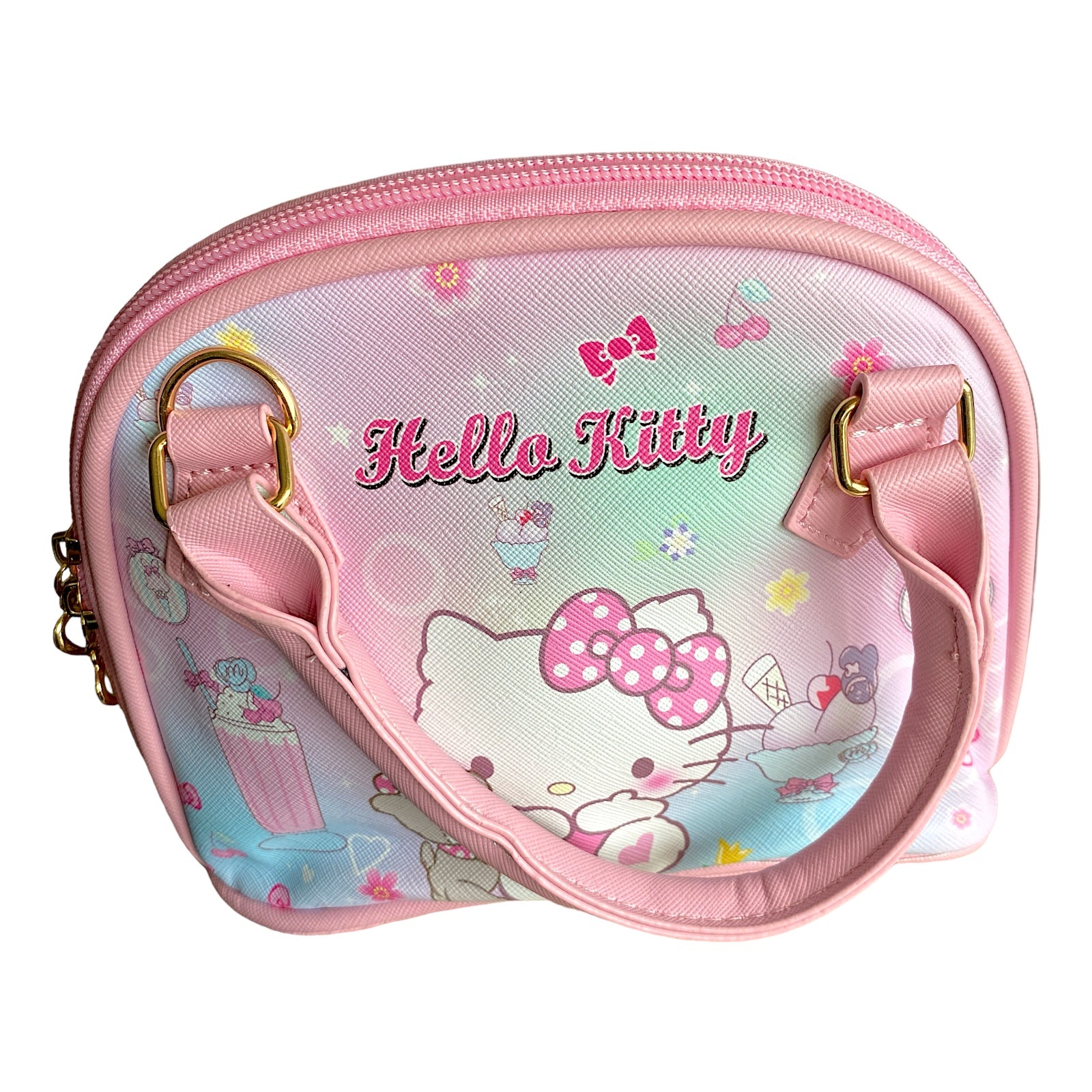 cartera cuero hello kitty