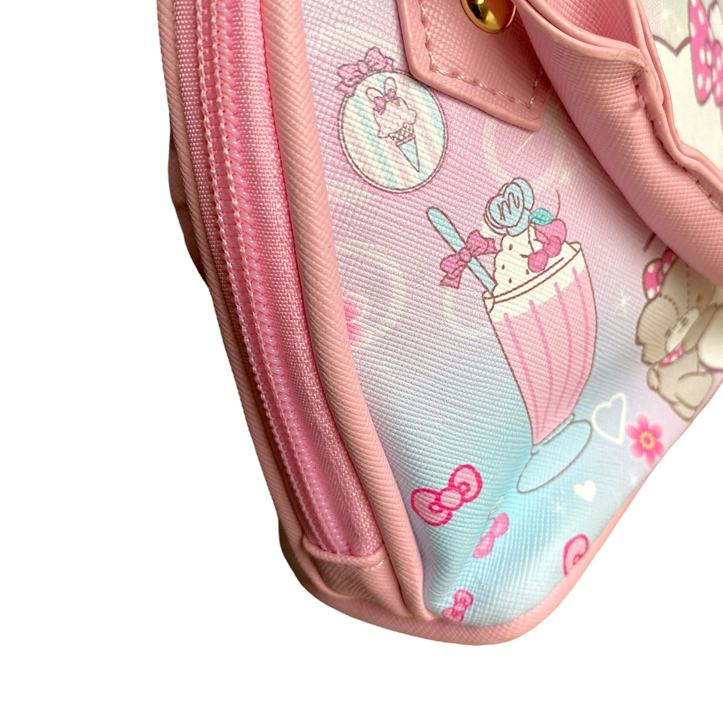 cartera cuero hello kitty sanrio rosado