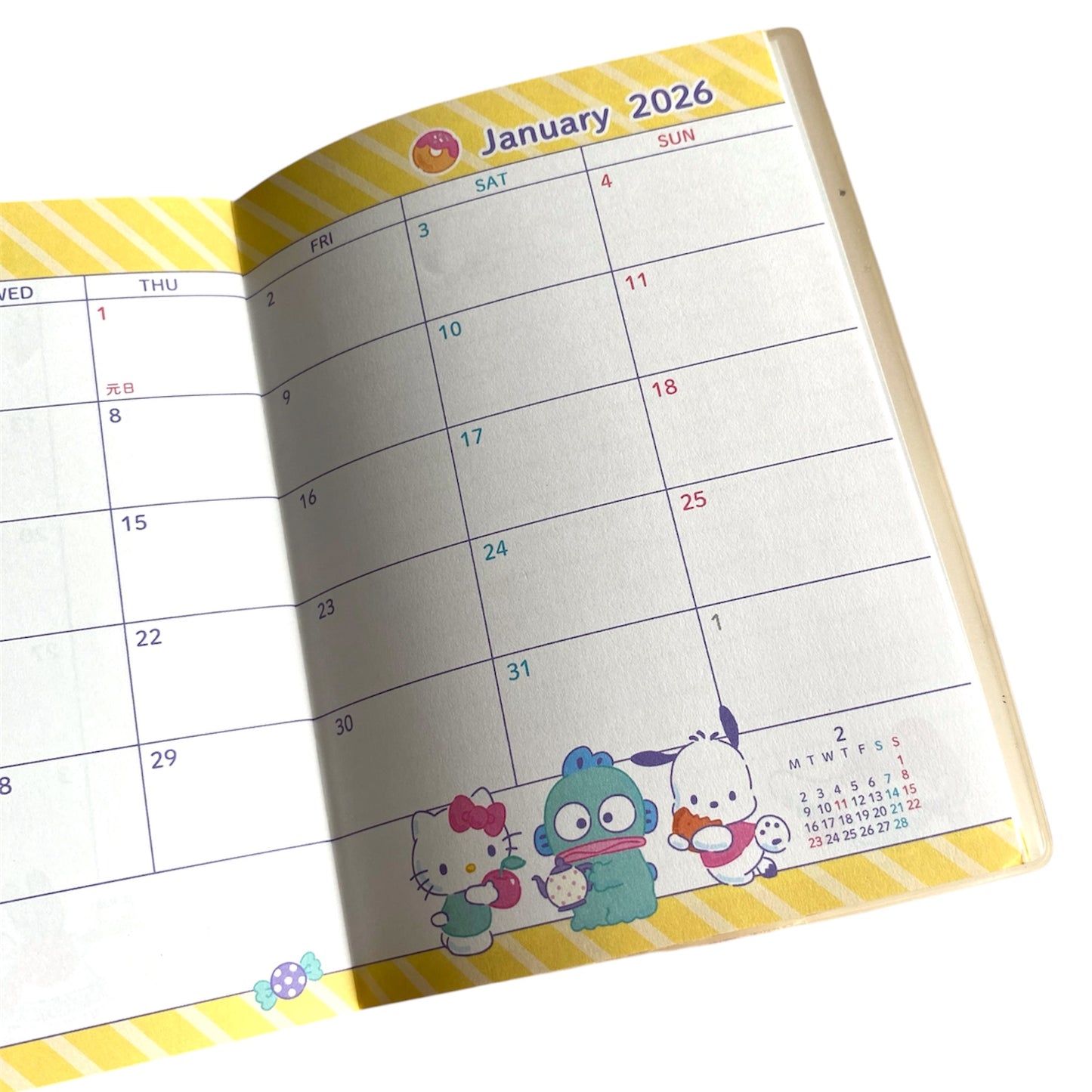 Planner A6 Sanrio Characters 2025