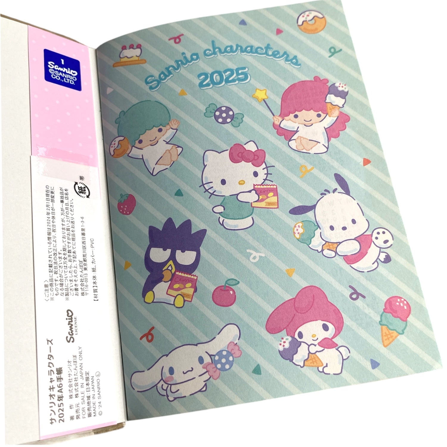 Planner A6 Sanrio Characters 2025