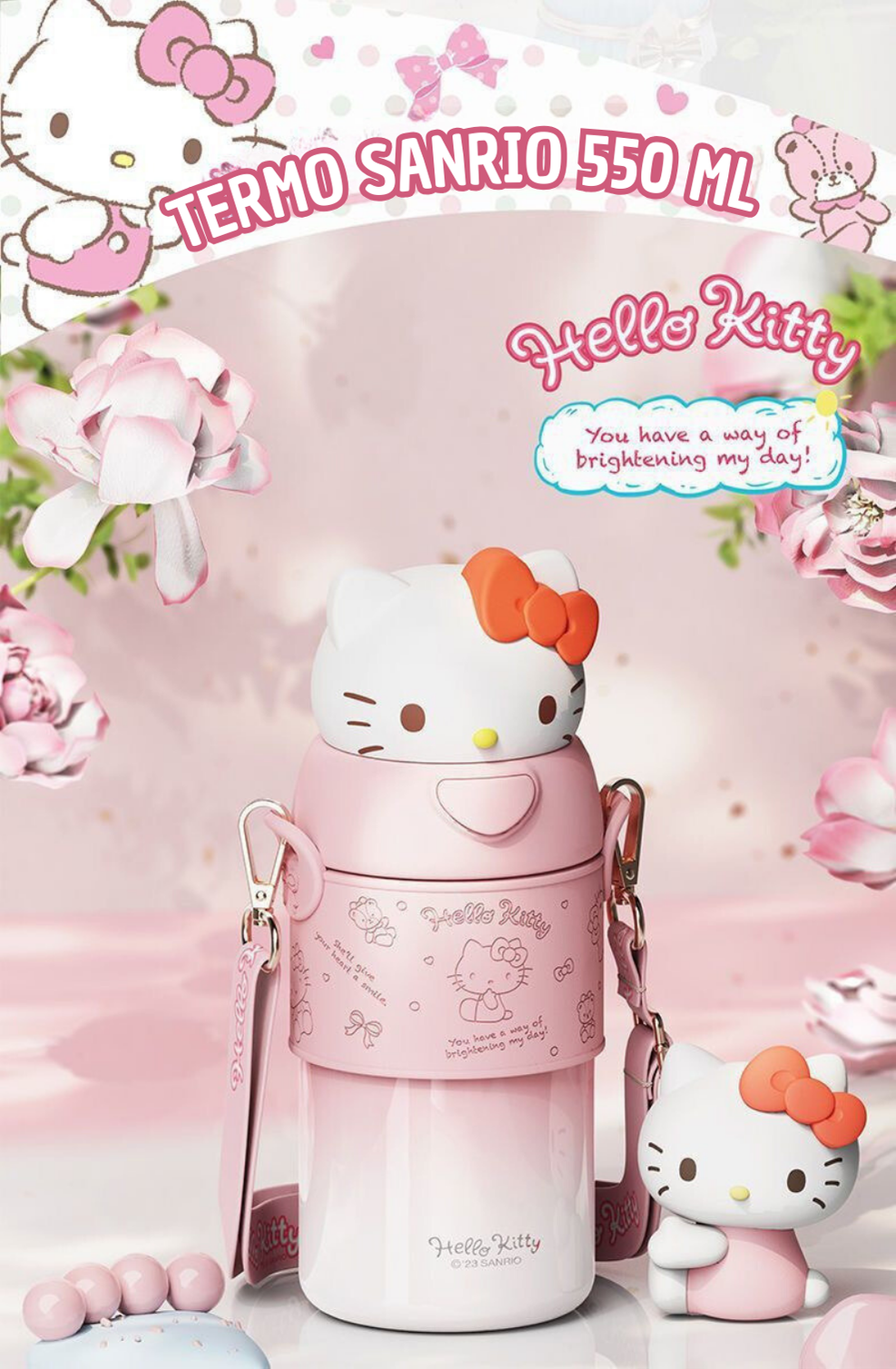 Termo de Acero Inoxidable Sanrio 3D – 560 ml