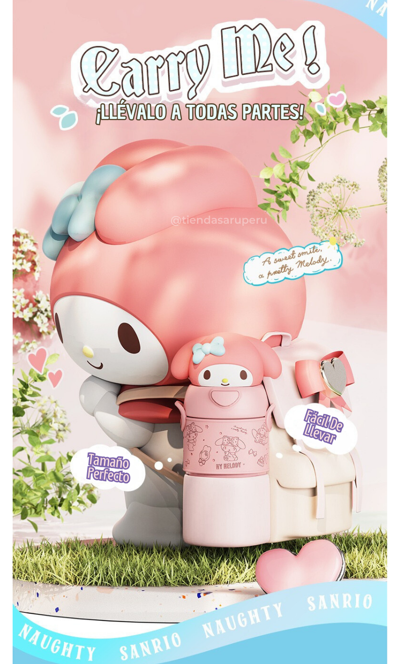 Termo de Acero Inoxidable Sanrio 3D – 560 ml