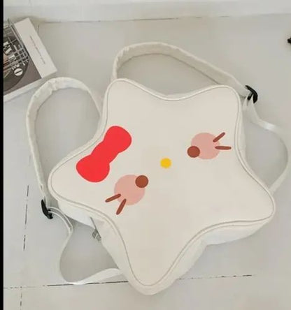 Mochila Hello Kitty Estrella Cuero PU 37 cm