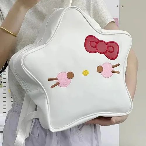 Mochila Hello Kitty Estrella Cuero PU 37 cm
