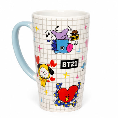 Taza de Cerámica BT21 BTS Line Friends 480 ml