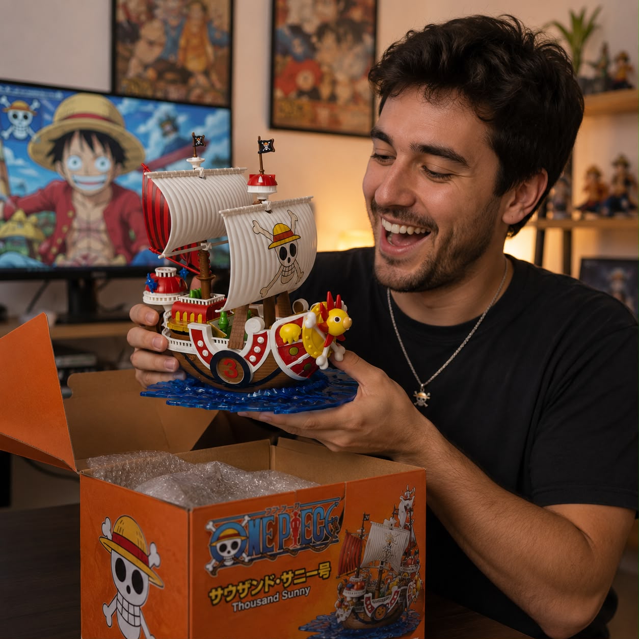 Barco Armable One Piece Thousand Sunny 19 cm