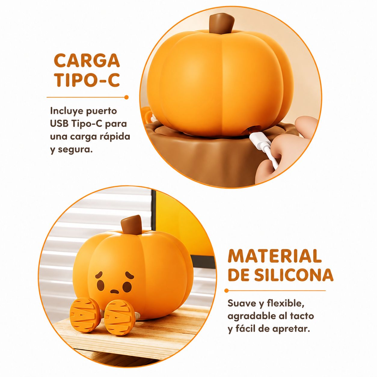 Lámpara Inalámbrica Calabaza