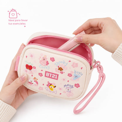 Neceser BT21 Line Friends Cherry Blossom Collection 15 cm