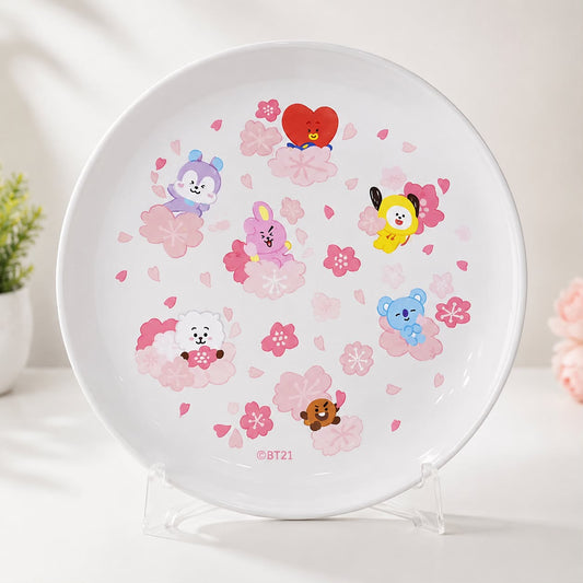 Plato de Cerámica BT21 Line Friends Cherry Blossom Collection 20 cm