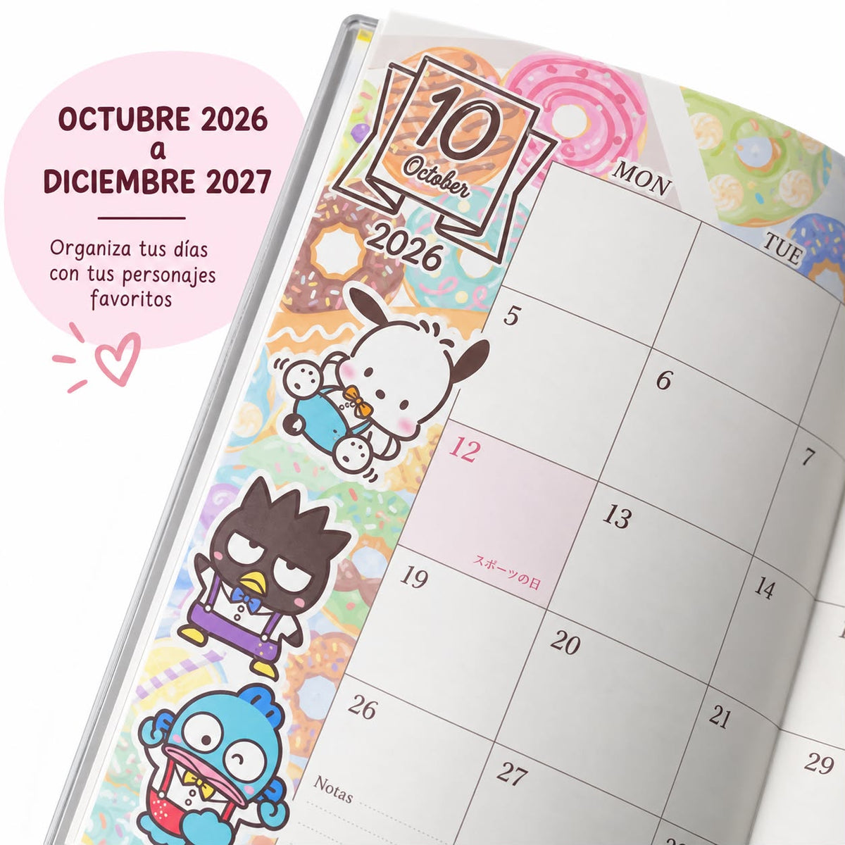 Planner Sanrio Hapidanbui B6 - 2027