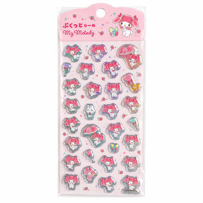 Set de 29 Stickers 3D Escarchados  Sanrio My Melody
