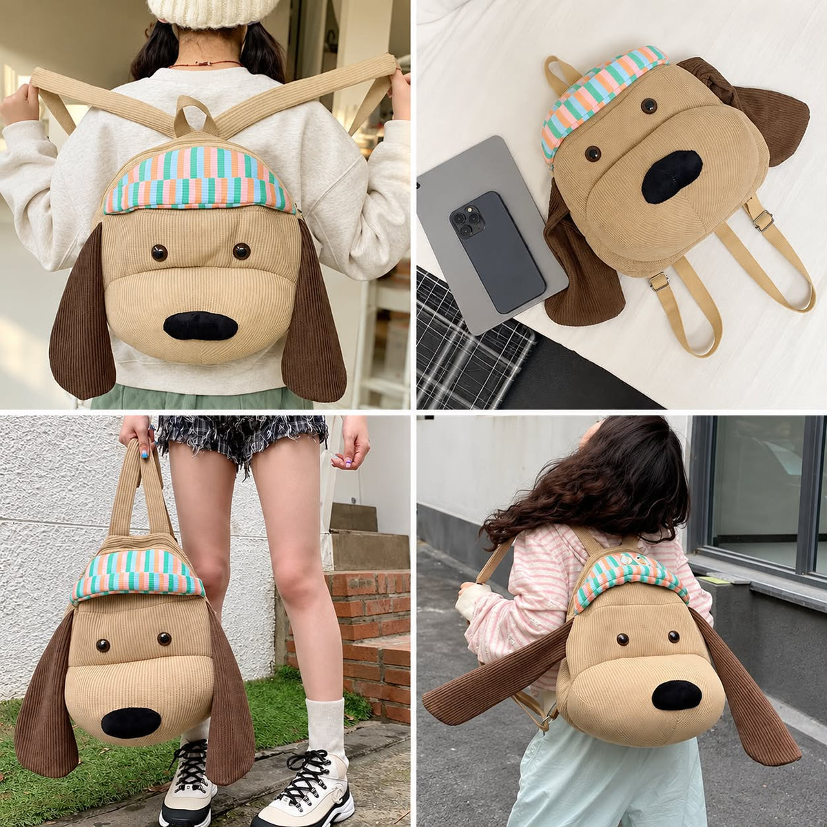 Mochila 3D Perro Tamaño A4