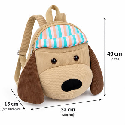 Mochila 3D Perro Tamaño A4
