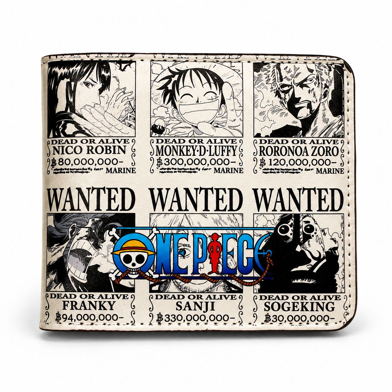 Billetera One Piece Wanted Cuero PU