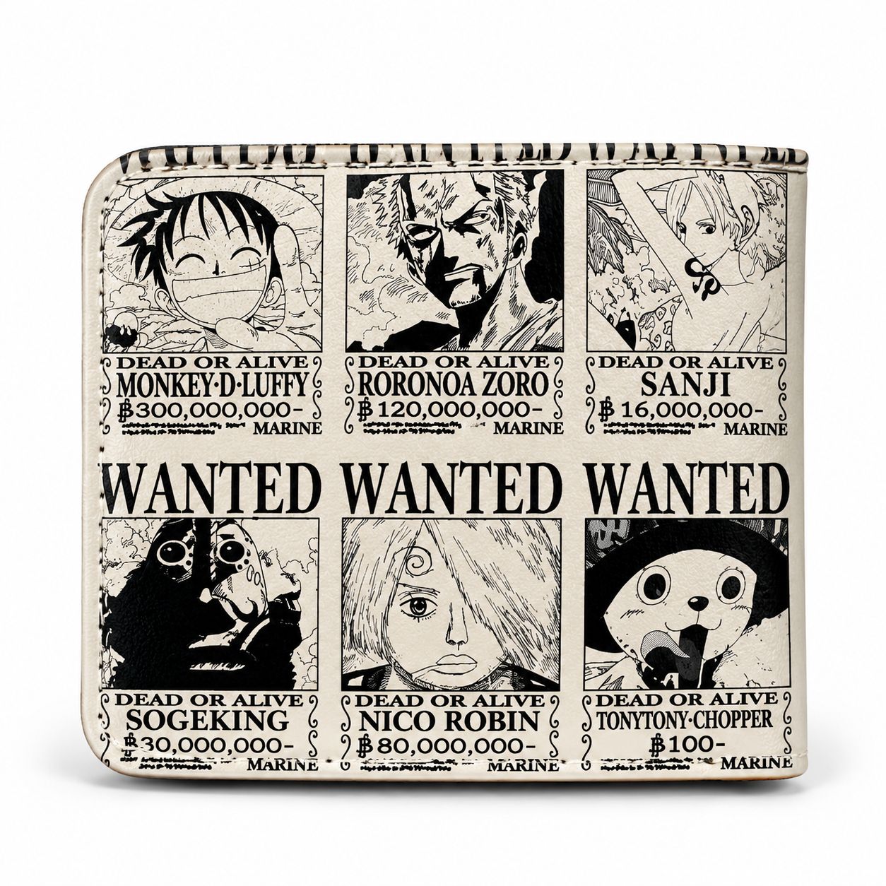 Billetera One Piece Wanted Cuero PU