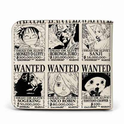 Billetera One Piece Wanted Cuero PU