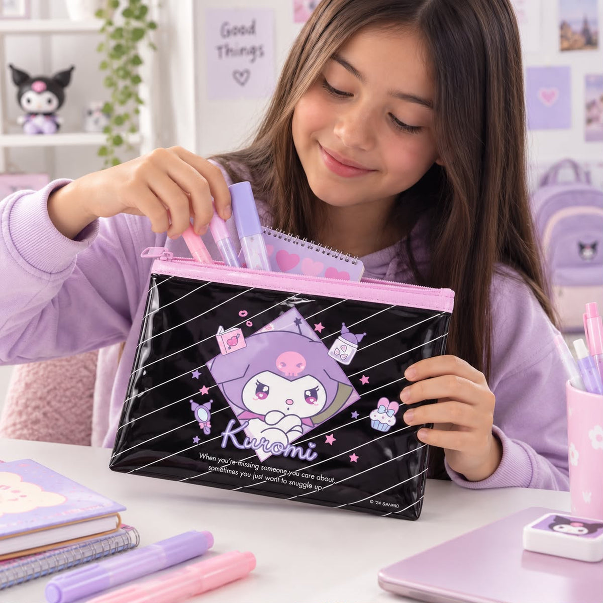 Kuromi &amp; My Melody Pencil Case – Sanrio Japan