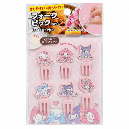 Set de 6 Mini Tenedores Sanrio Characters