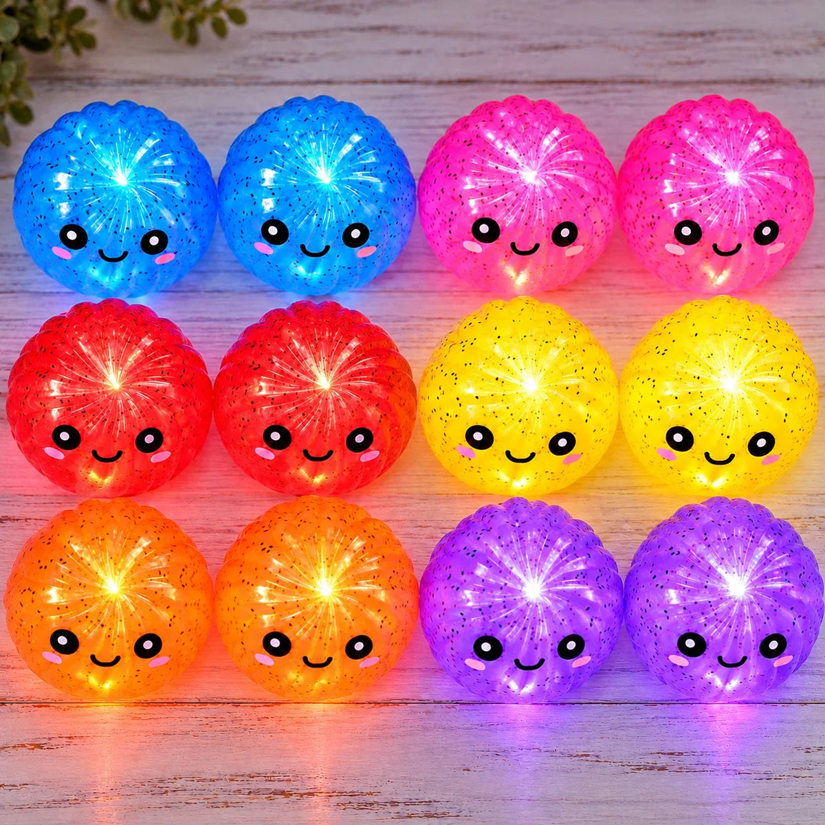 Squishy Dumpling con Luces LED 8.5 cm