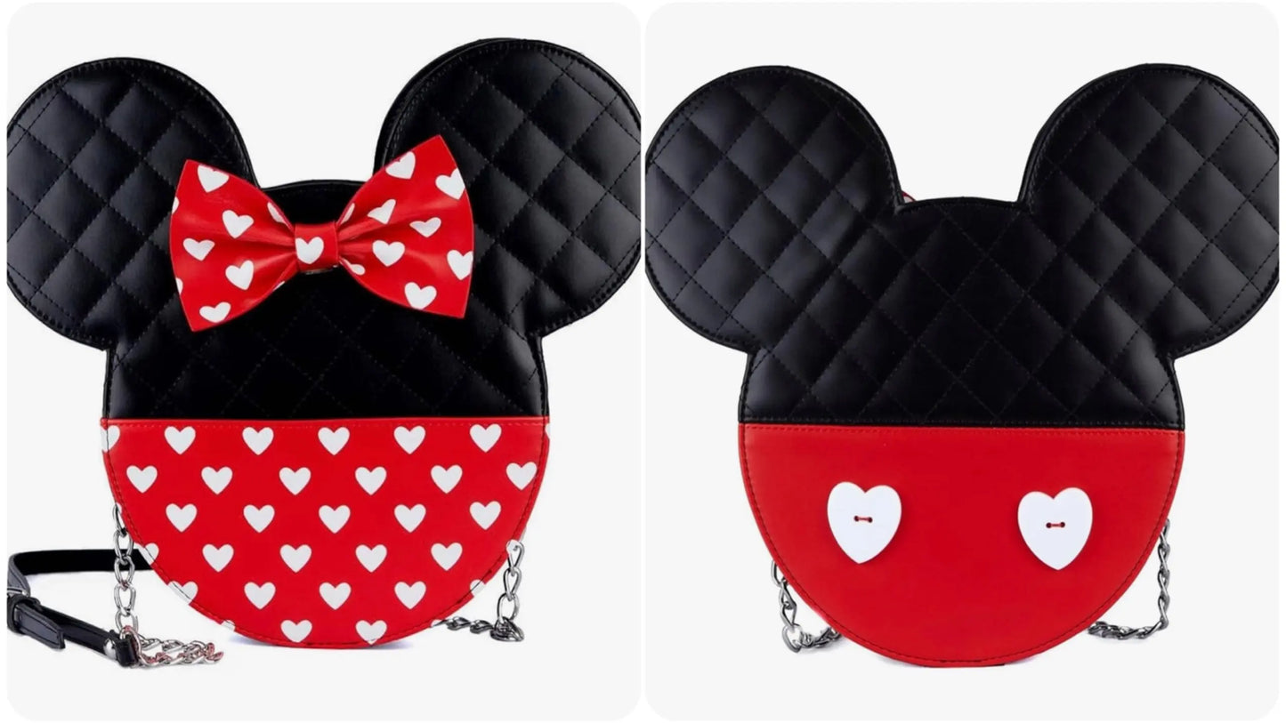 Cartera Minnie Mickey Mouse Crossbody Loungefly