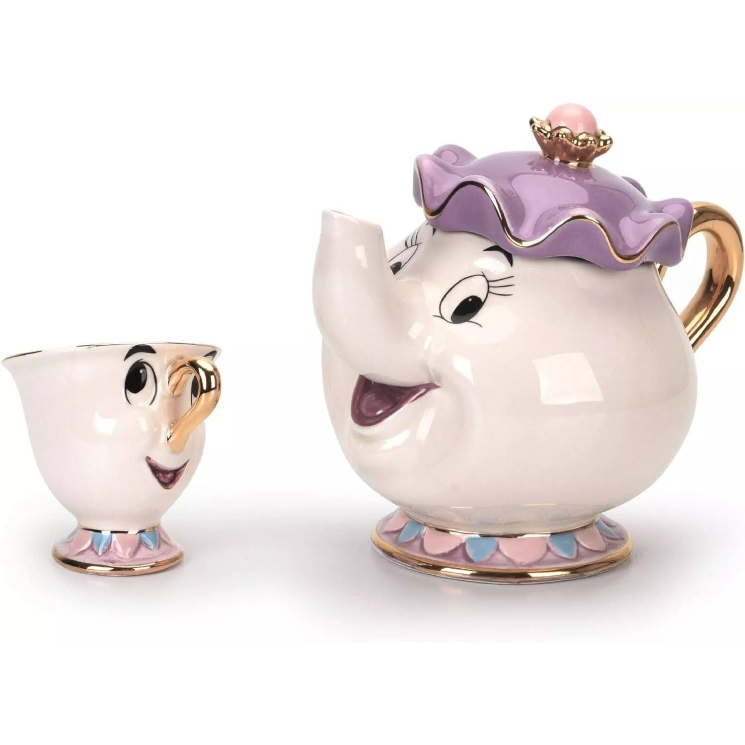 Set de Tetera Mrs. Potts y Taza Chip – La Bella y la Bestia